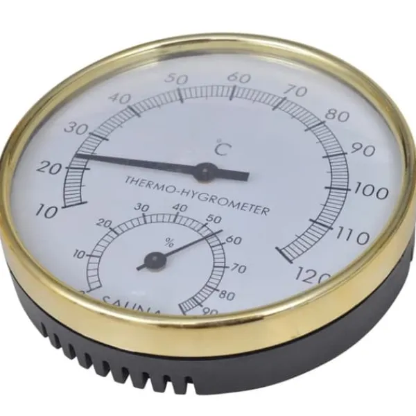 Bastutillbehör 5 delar hink sked timglas termo/hygrometer - Bastutillbehör Bastu