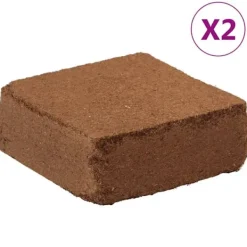vidaXL Block i kokosfiber 2 st 5 kg vardera 10 kg total