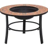 Outlet Eldfat med mosaik terrakotta 68cm keramik - Öppna spisar Öppna Spisar