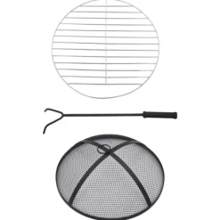 vidaXL Eldfat med mosaikbord terrakotta och vit 68 cm keramik - Öppna spisar