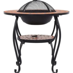 Discount Eldfat med mosaikbord terrakotta 68 cm keramik - Öppna spisar Öppna Spisar