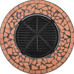 Discount Eldfat med mosaikbord terrakotta 68 cm keramik - Öppna spisar Öppna Spisar