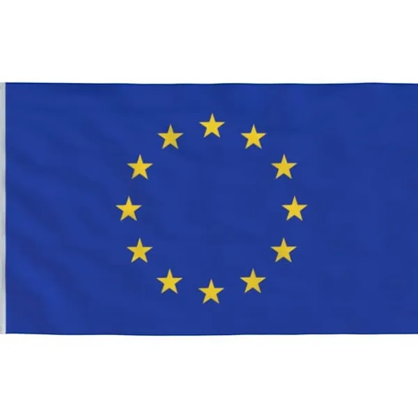 vidaXL Europas flagga och flaggstång 5,55 m aluminium - Flaggor & vindstrutar