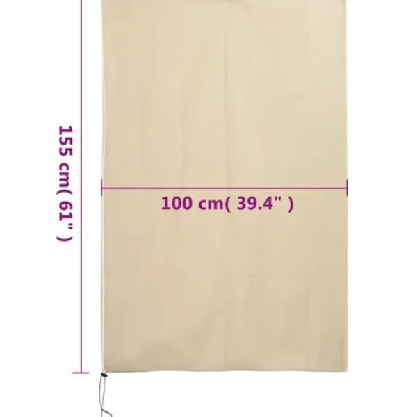 New Fiberdukar med blixtlås 4 st 70 g/m² 1x1,55 m - Tillbehör för trädgårdsskötsel Markduk & Fiberduk
