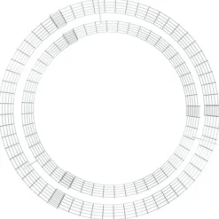 vidaXL Gabion öppen spis Ø 100 cm Galvaniserat järn, Gabion öppen spis, Gabion utomhus spis, Rund Gabion öppen spis, Öppen spis 153560