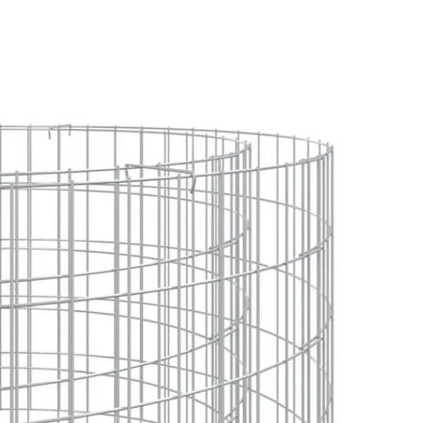 vidaXL Gabion öppen spis Ø 100 cm Galvaniserat järn, Gabion öppen spis, Gabion utomhus spis, Rund Gabion öppen spis, Öppen spis 153560