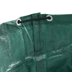 vidaXL Grön Plast 500 L Hållbar Trädgårdssäckar Cylindrisk