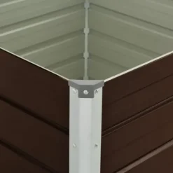 vidaXL Högbädd Blomkruka Krukhållare Växtkruka Planteringslåda Veranda Trädgård Balkong Patio Terrass Gård 45712
