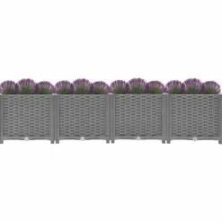 vidaXL Högbädd, Grönsaks- och Örtsland, Trädgårdsplanteringslåda, Utomhusblomkruka, Låda 153296
