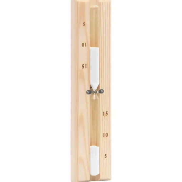 Clearance 2-i-1 Bastutermometer & hygrometer sandur set massiv furu - Bastutillbehör Bastu