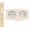 Hot 2-i-1 Bastutermometer & hygrometer sandur set massiv furu Bastu