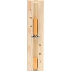 Hot 2-i-1 Bastutermometer & hygrometer sandur set massiv furu Bastu