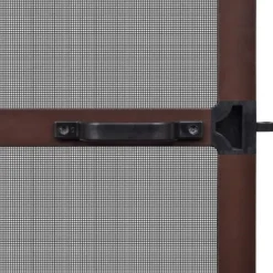 vidaXL Insektsnät med gångjärn för dörrar 100 x 215 cm brun - Husdörrar