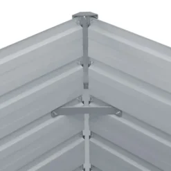 Clearance Jardiniär Växtkärl Blomkruka Blomlåda Grönsaker Örter Veranda Trädgård Patio Utomhus 100x100x45 cm Stål 47024 Planteringsbänkar