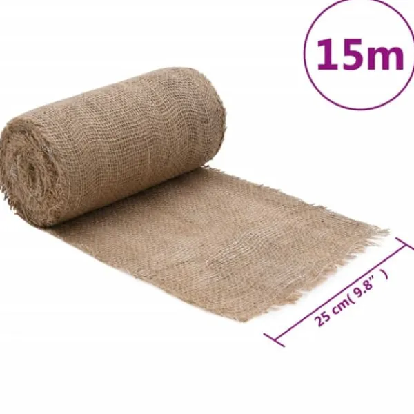 Hot Juterulle 0,25x15 m 100% jute 200 gsm - Dekor Markduk & Fiberduk