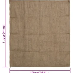 Discount Jutesäckar 5 st 100x110 cm 100% jute 340 gsm - Resväskor & väskor Trädgårdskorgar