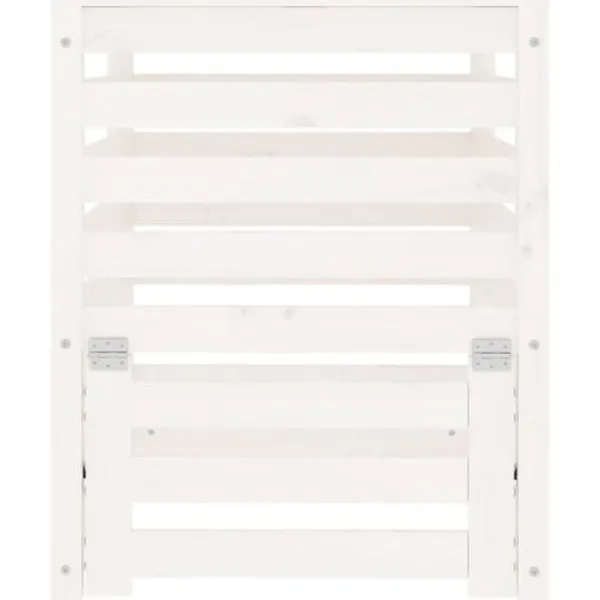 Hot Kompostlåda vit 63,5x63,5x77,5 cm massiv furu - Komposterare Kompostering
