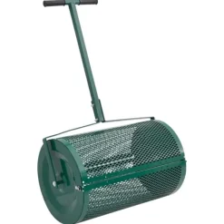 Online Kompostspridare 75L grön Ø40x60 cm stål Trädgårdsverktyg