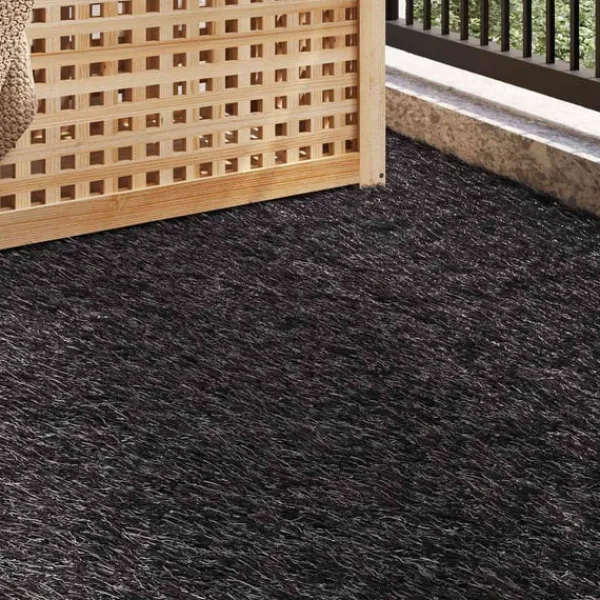 vidaXL Konstgräs Svart Polyeten, Polypropylen, SBR 1 x 2 meter, 30mm tjock