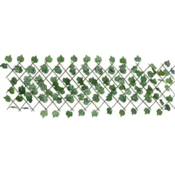 vidaXL Konstväxt druvblad spaljé expanderbar grön 190x60 cm - Staket
