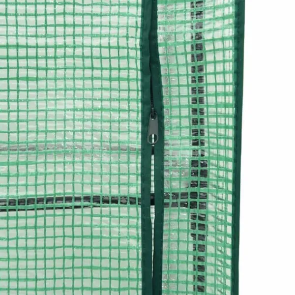 vidaXL Odlingslåda med växthusöverdrag rottinglook 120x40x138 cm