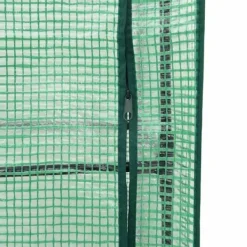 Outlet Odlingslåda med växthusöverdrag rottinglook 120x40x123 cm Växthus