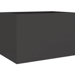 vidaXL Odlingslåda svart 62x47x46 cm kallvalsat stål - Krukor & odlingslådor