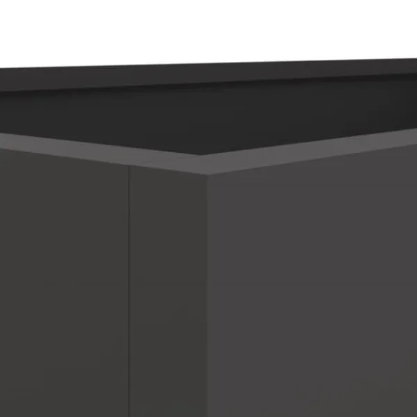 vidaXL Odlingslåda svart 62x47x46 cm kallvalsat stål - Krukor & odlingslådor