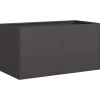 Discount Odlingslåda svart 80x40x40 cm kallvalsat stål Krukor & Växtbehållare