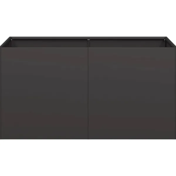 Discount Odlingslåda svart 80x40x40 cm kallvalsat stål Krukor & Växtbehållare