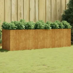 vidaXL Odlingslåda 280x80x80 cm rosttrögt stål - Krukor & odlingslådor