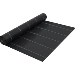vidaXL Ogräsmatta svart 2x150 m PP - Trädgårdstyg