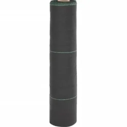 vidaXL Ogräsmatta svart 0,5x200 m PP