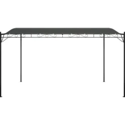 vidaXL Paviljong antracit 4x3 m 180 g/m² tyg och stål - Partytält & paviljoner