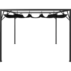 New Paviljong med infällbart tak 3x3 m antracit - Partytält & paviljoner Tält & Lusthus