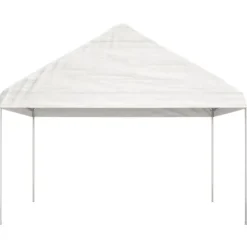 Online Paviljong med tak vit 13,38x4,08x3,22 m polyeten - Partytält & paviljoner Tält & Lusthus