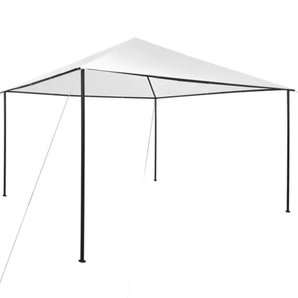 vidaXL Paviljong 4x4x3 m vit 180 g/m² - Partytält & paviljoner