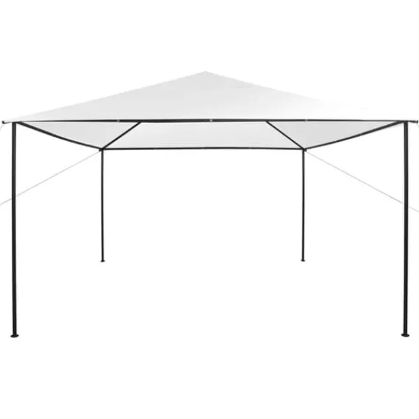 vidaXL Paviljong 4x4x3 m vit 180 g/m² - Partytält & paviljoner