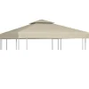 Hot Paviljongtak 310 g/m² 3 x 3 m beige - Tak till partytält & lusthus Tält & Lusthus