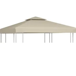 Hot Paviljongtak 310 g/m² 3 x 3 m beige - Tak till partytält & lusthus Tält & Lusthus