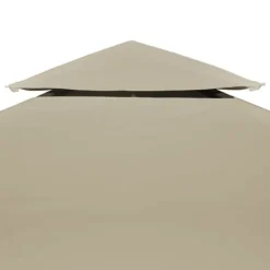 Hot Paviljongtak 310 g/m² 3 x 3 m beige - Tak till partytält & lusthus Tält & Lusthus