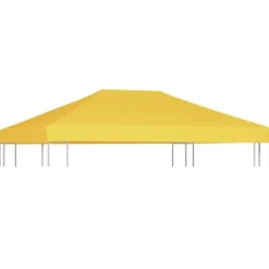 Clearance Paviljongtak 270 g/m² 4x3 m gul - Tak till partytält & lusthus Tält & Lusthus