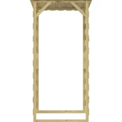 vidaXL Pergola med tak 100x90x200 cm Impregnerad furu 318380