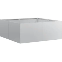 Planteringskärl 80x80x30 cm galvaniserat stål Krukor & Växtbehållare
