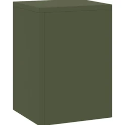 vidaXL Plantställ Set om 2 Olivgrön Kallvalsat stål 24 x 24 x 35 cm