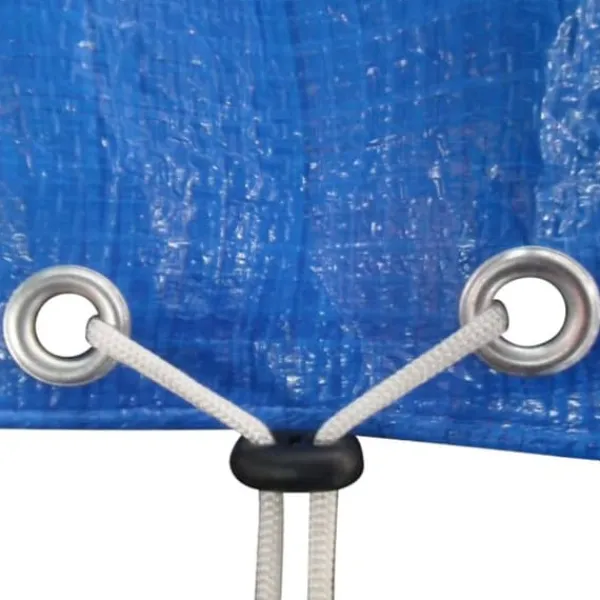 vidaXL Poolöverdrag PE runt 460 cm 90 g/m² - Poolskydd