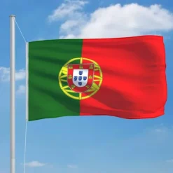 vidaXL Portugals flagga 90x150 cm
