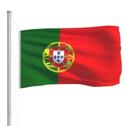 vidaXL Portugals flagga 90x150 cm