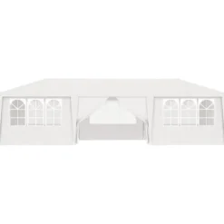 vidaXL Professionellt partytält med väggar 4x9 m vit 90 g/m² - Partytält & paviljoner