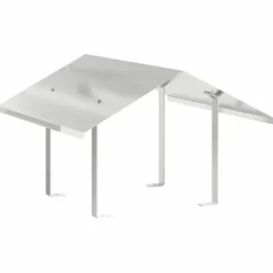 Online Rökhatt silver 60 x 60 x 38 cm Rostfritt stål Tillbehör Till Vedeldade Kaminer & Öppna Spisar